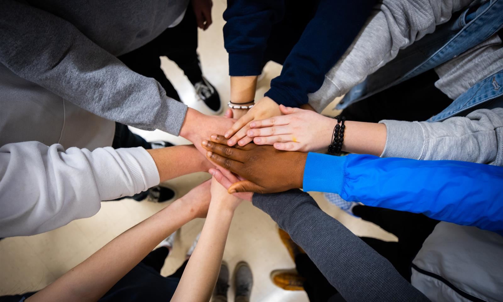 A stack of hands